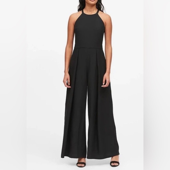 Banana Republic Pants - ** Brand new with tags, Banana Republic, halter-wideleg jumpsuit, size 6, black